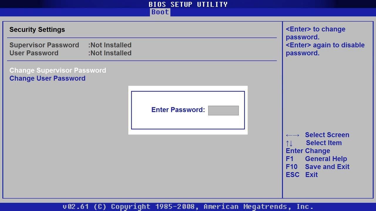 Как поставить пароль на компьютер при включении: установка через операционную систему и использование биос