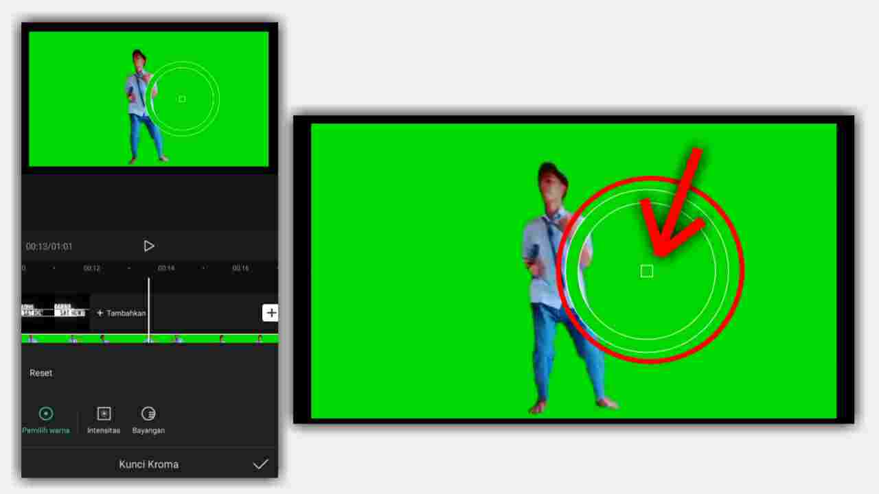 Как добавить фото на зеленый фон в кап кут