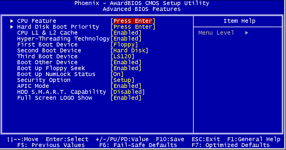 Previous values. Abit bx133-Raid. Gigabyte BIOS Hyper Threading. Биос 1984-2010. Award BIOS Setup Utility.