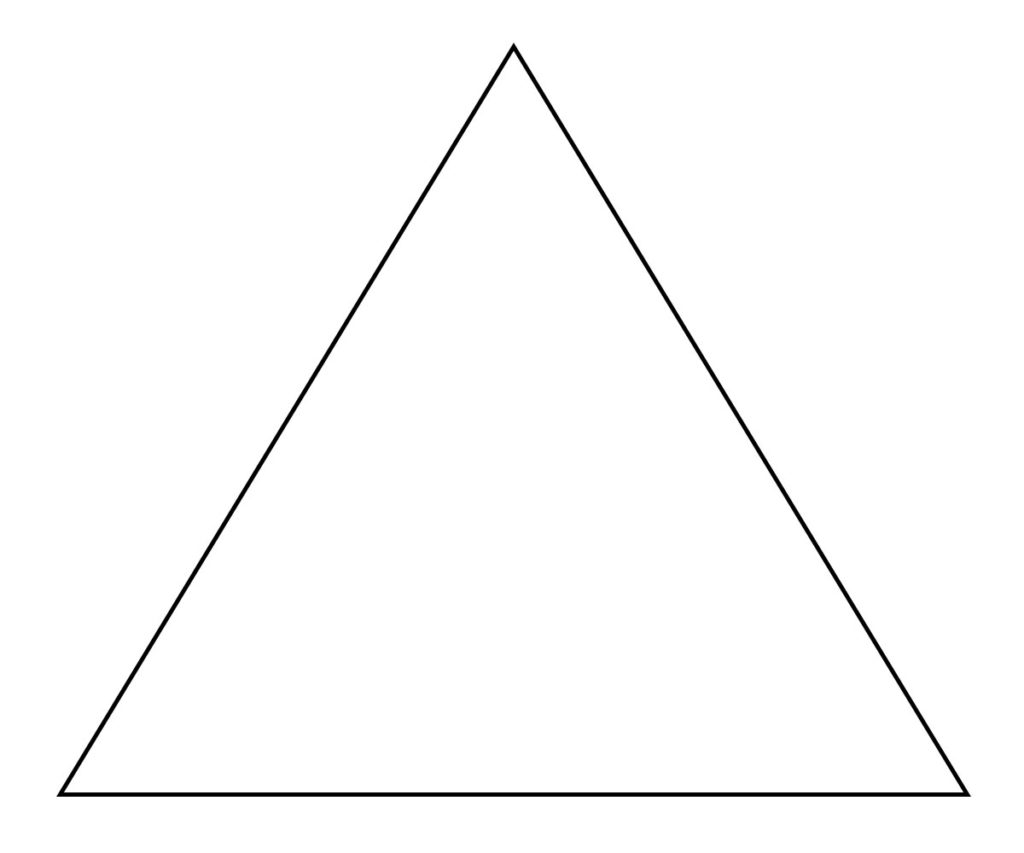 Аппликация треугольник