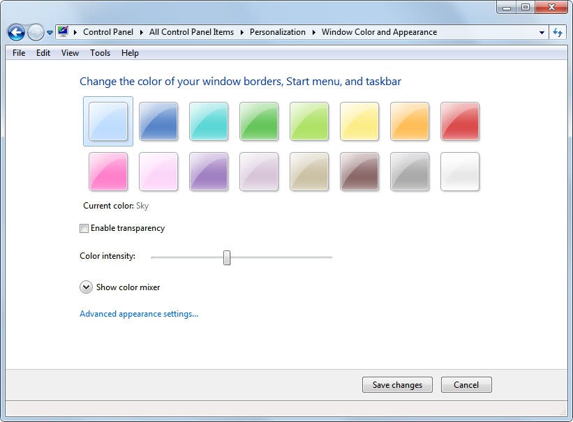 Как изменить цвета и внешний вид окон windows 10