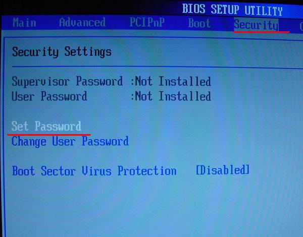 Как установить пароль на компьютер windows