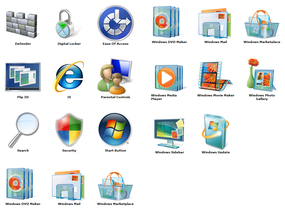 Windows desktop icons