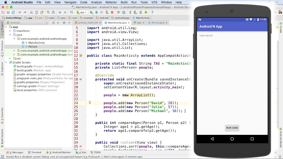 В каких папках хранятся файлы проекта android studio