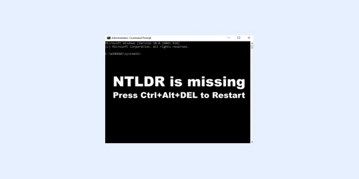 Fix ntldr is missing