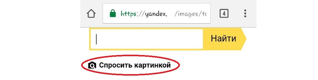 Найти картинку в интернете по образцу с телефона