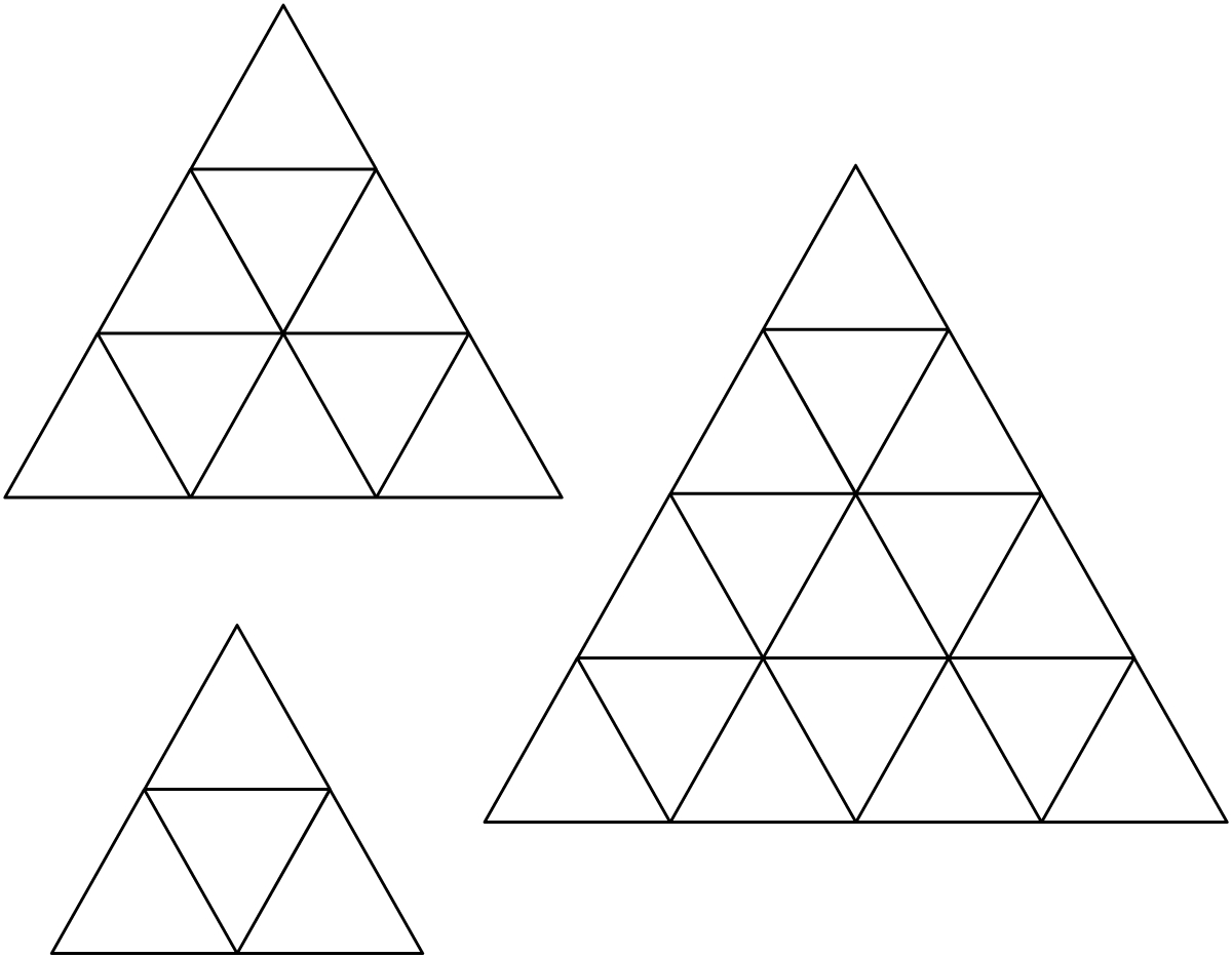 Геометрические фигуры из треугольников