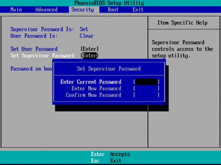 Установка или удаление пароля на компьютере с windows