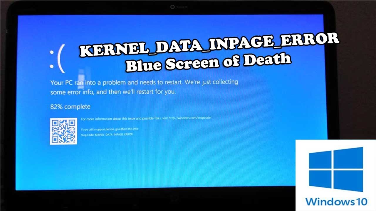 Как исправить ошибки kernel_data_inpage_error типа "синий экран" (0x0000007a)