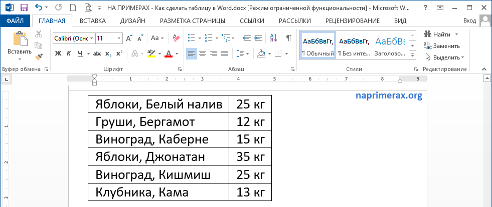 Как в презентацию вставить большую таблицу из ворда